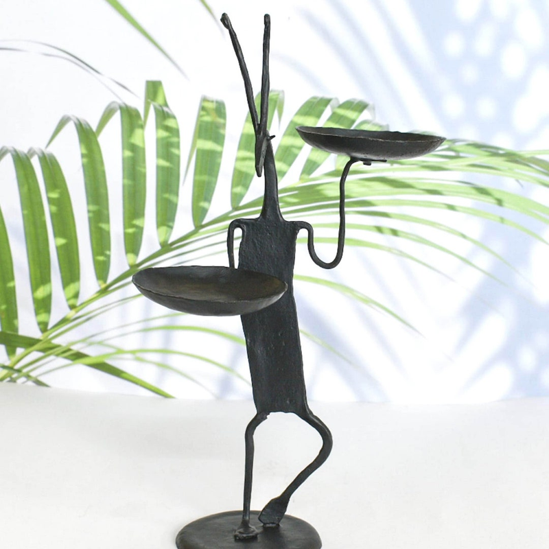 Handmade Kangaroo Design Tea Light / Candle Holder|Wrought Iron | Handmade | | Anniversary gift | Housewarming present